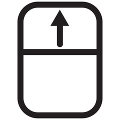 THIS IS A BLACK MOUSE ICON WITH OUTLINE STYLE