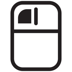 THIS IS A BLACK MOUSE ICON WITH OUTLINE STYLE