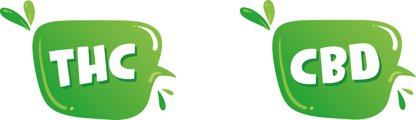 bulle ou panneau  THC et CBD