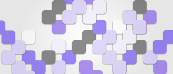 Illustration of abstract texture with purple squares