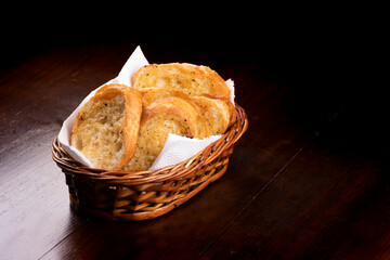 basket of fresh baked bread
