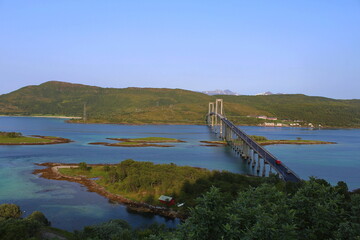 Norway, Norge, Norwegen, Lofoten, Art, Sea; Bridge