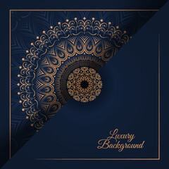 Luxury mandala ornamental background design in arabesque Islamic style 