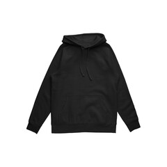 Unisex Black Raglan Hoodie Front Mockup for Men and Women