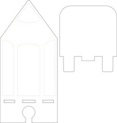 Porta celular con diseño lápiz