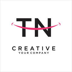 TN,NT Letter Logo Design Template