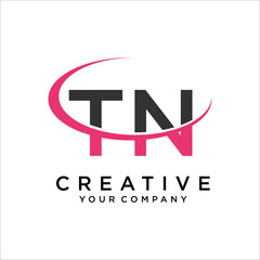 TN,NT Letter Logo Design Template