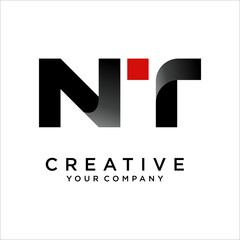 TN,NT Letter Logo Design Template