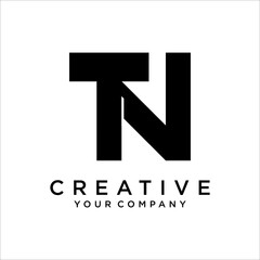 TN,NT Letter Logo Design Template