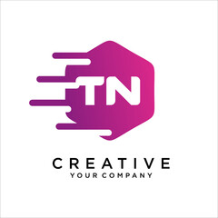 TN,NT Letter Logo Design Template