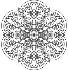 Mandalas for coloring book color pages.Anti-stress coloring book page for adults.