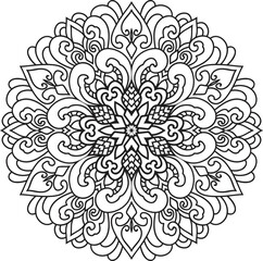 Mandalas for coloring book color pages.Anti-stress coloring book page for adults.