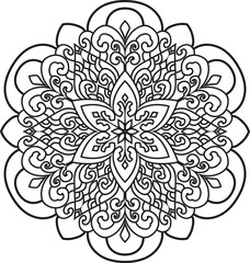 Mandalas for coloring book color pages.Anti-stress coloring book page for adults.