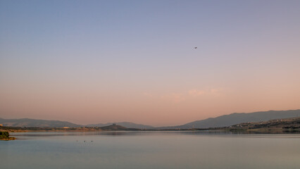 sunrise over the Tbilisi lake
