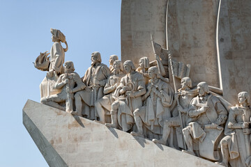 View of the Monument of the discoveries in Lisbon