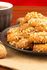 Christmas honey cookies Melomakarona
