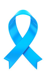 Blue November ribbon isolated