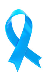 Blue November ribbon isolated