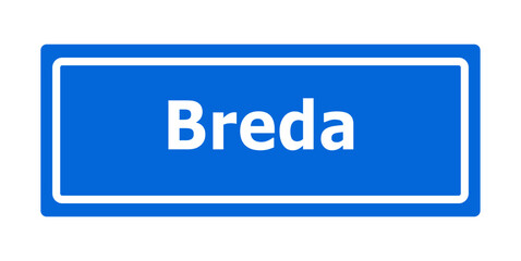 Ortstafel, Breda, Holland