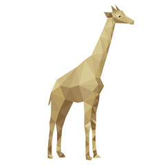 Naklejka premium Abstract stylized giraffe PNG illustration with transparent background