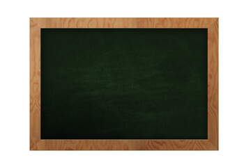 Green Chalk Board wooden frame transparent background png isolated