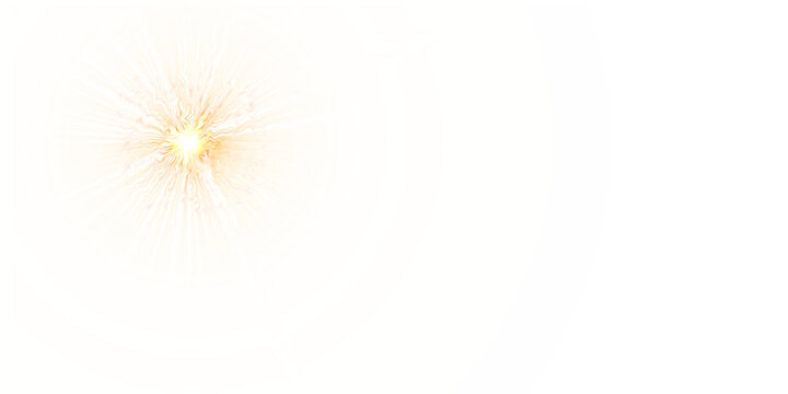 illustrazione di stella con raggi di luce brillante su sfondo trasparente