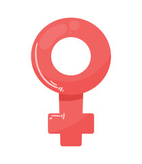 pink female gender symbol
