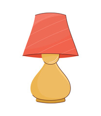 red lamp home furniture