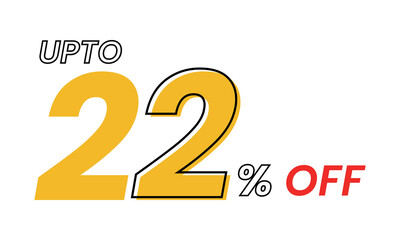 up to 22 percent Vector Template, upto 22 percent off offer template vector