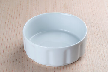 empty white bowl