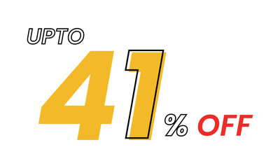 up to 41 percent Vector Template, upto 41 percent off offer template vector