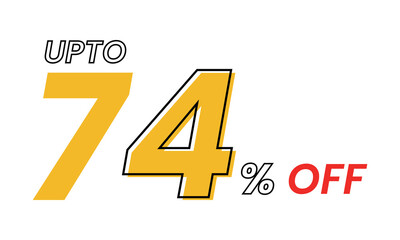 up to 74 percent Vector Template, upto 74 percent off offer template vector