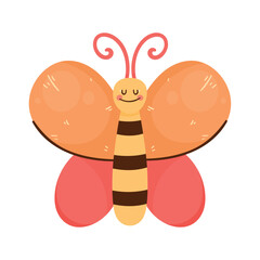 cute butterfly animal character