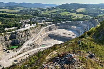 view of the Kotouc limestone quarry
