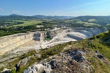 view of the Kotouc limestone quarry