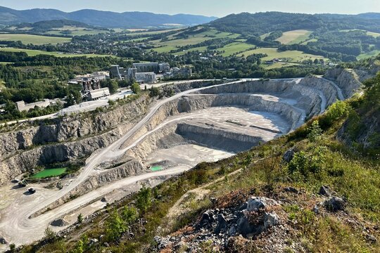 view of the Kotouc limestone quarry