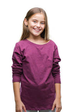 Young beautiful girl over isolated background with a happy and cool smile on face. Lucky person.