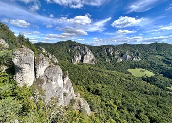 view of the valley in the Strazovske Vrchy Mountains
