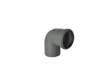 agriculture pipe pvc fittings and plumbers gray pipe equipment ,PVC plastic,with rubber sealing,white background.
