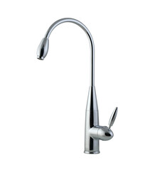 chrome,bathroom,Kitchen Mixer metal faucet isolated white background
