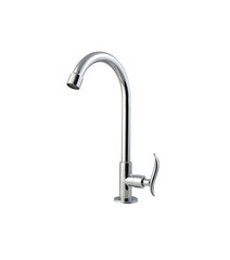 chrome,bathroom,Kitchen Mixer metal faucet isolated white background
