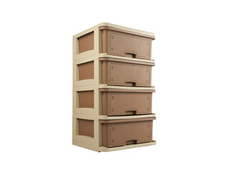 brown,Drawer type 4 drawers kitchen rack, fruit and vegetable plastic storage basket toy storage basket, kitchen vegetable storage box,White background
