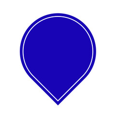 balloon speech talking and banner tag blue