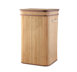 Laundry Basket for Home, brown Color, Double-lattice Bamboo Dirty Clothes Hamper Folding Basket Body with Cover
