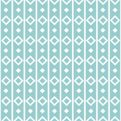 Obraz premium Seamless pattern of geometric shapes. Beautiful seamless pattern of white shapes on a blue background. Vector eps10