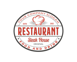 restaurant retro vintage logo