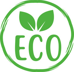 eco product label stamp logo design