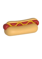 3D image of fast food / png.