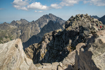 landscape in the mountains, High Tatras