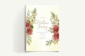 THE SAVE FLORAL FRAME WEDDING INVITATIONS